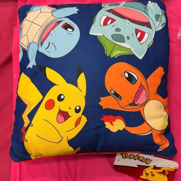 Pokemon - Pokeball And Starters Throw Pillow