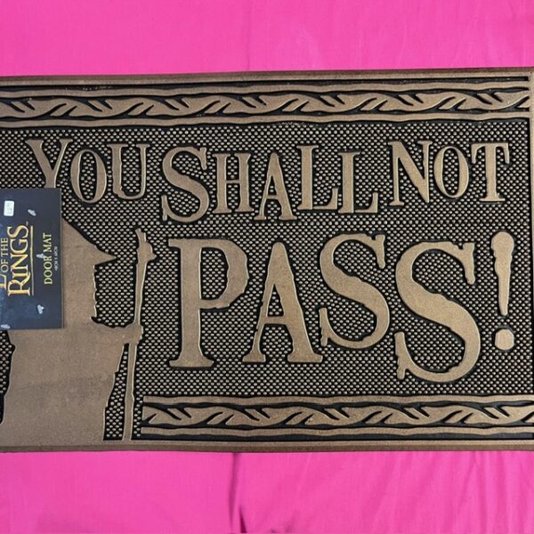 Lord Of The Rings - "You Shall Not Pass" Rubber Doormat