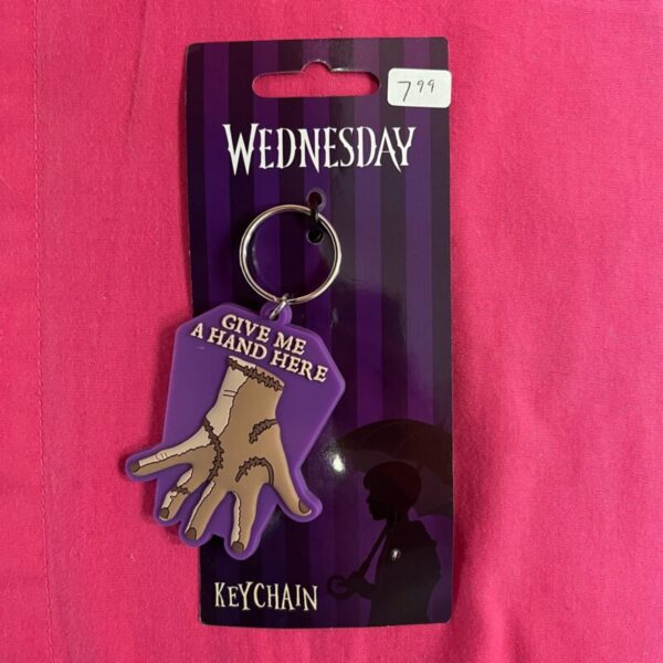 Wednesday Thing Rubber Keychain