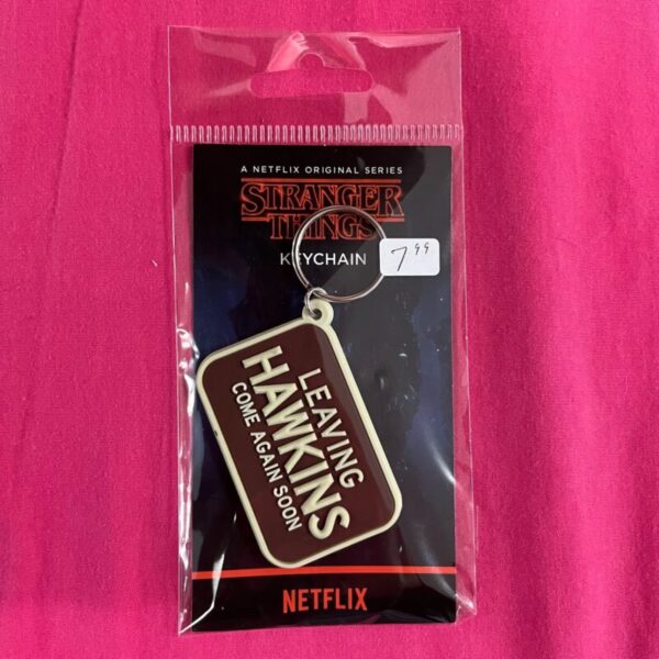 Stranger Things - "Leaving Hawkins" Rubber Keychain