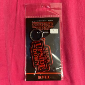 Stranger Things - "Stuck In The Upside Down" Rubber Keychain