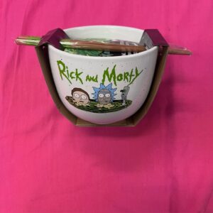 Rick & Morty Ramen Bowl & Chopsticks