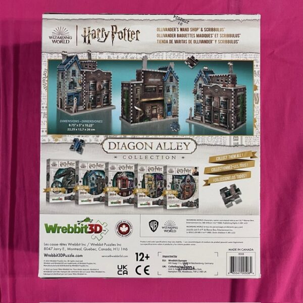 Harry Potter - Diagon Alley Collection: Ollivander's Wand Shop & Scibbulus 3D Puzzle