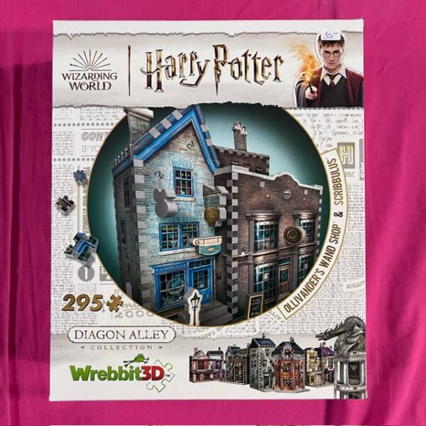 Harry Potter - Diagon Alley Collection: Ollivander's Wand Shop & Scibbulus 3D Puzzle