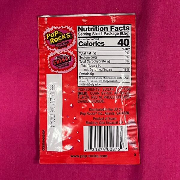 Pop Rocks Original Cherry Flavour