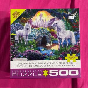 EuroGraphics - Unicorns In Fairy Land 500 Piece Fantasy Puzzle