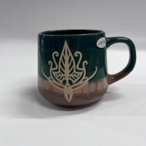 Lord of the Rings Treated 18oz Leaf Of Lorien Tapered Pottery Mug