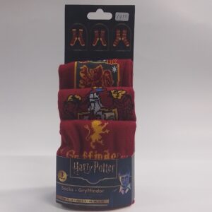 Harry Potter Socks - Gryffindor (3 Pairs Craw Socks)
