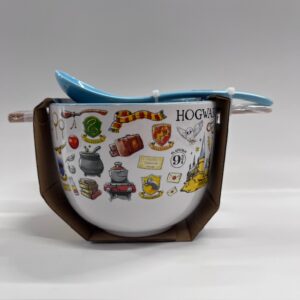 Harry Potter- 20oz Ceramic Bowl with chopsticks and spoon